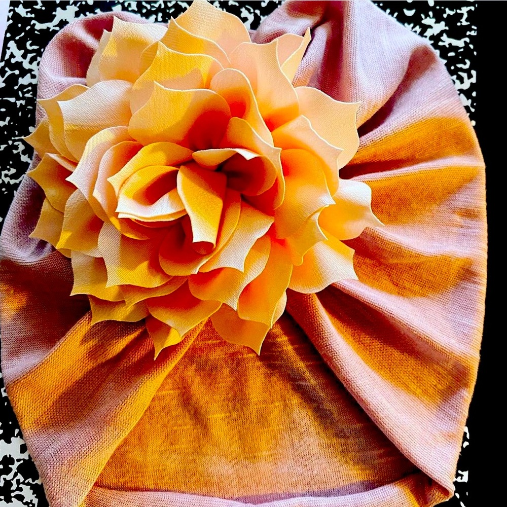 Cotton flower hat for baby girls and toddlers